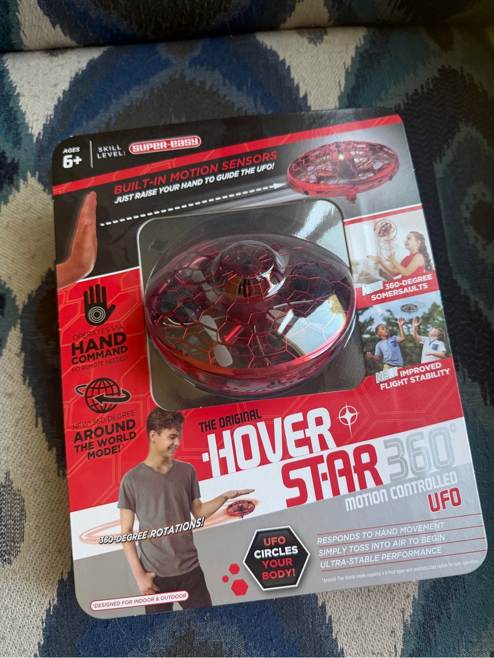 360 Motion Controlled UFO Toy - Red